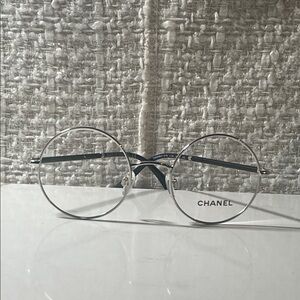 Authentic CHANEL Silver Round Eyewear 2179 c.124